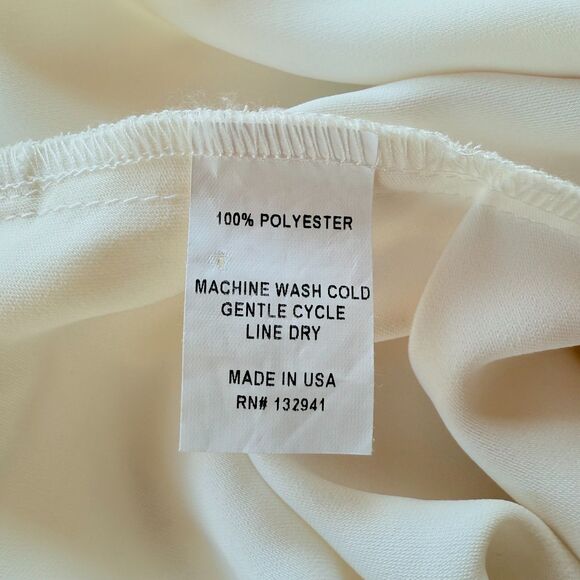 Amanda Uprichard Janet Open Back Strappy Asymmetrical Mini Dress in Ivory Size L - Picture 6 of 9